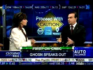 Carlos Ghosn On CNBC -- Closing Bell