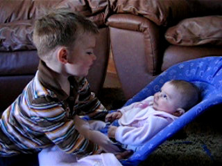 04/26/06 Sweet siblings.